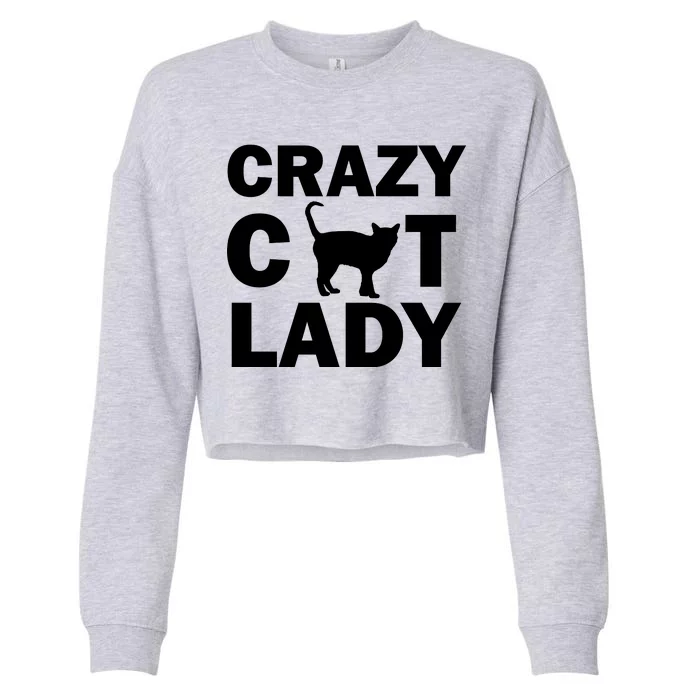 Crazy Cat Lady Cropped Pullover Crew