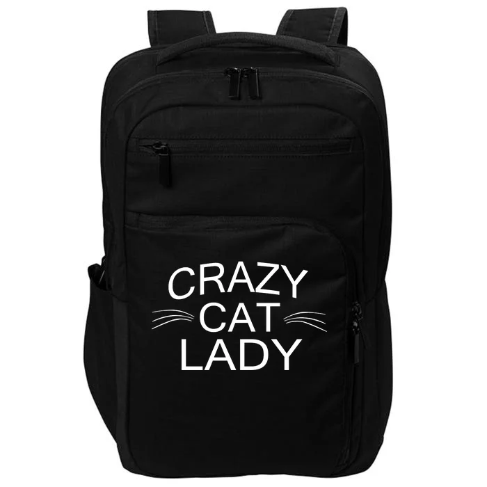 Crazy Cat Lady Whiskers Impact Tech Backpack