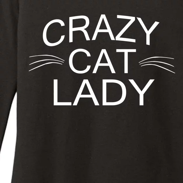 Crazy Cat Lady Whiskers Womens CVC Long Sleeve Shirt