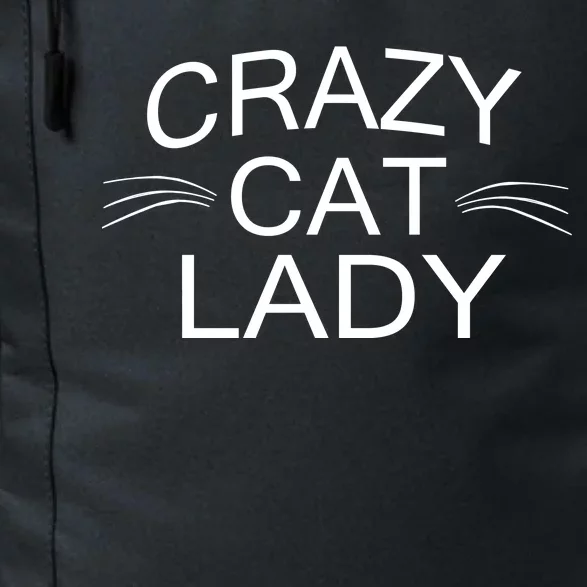 Crazy Cat Lady Whiskers Daily Commute Backpack