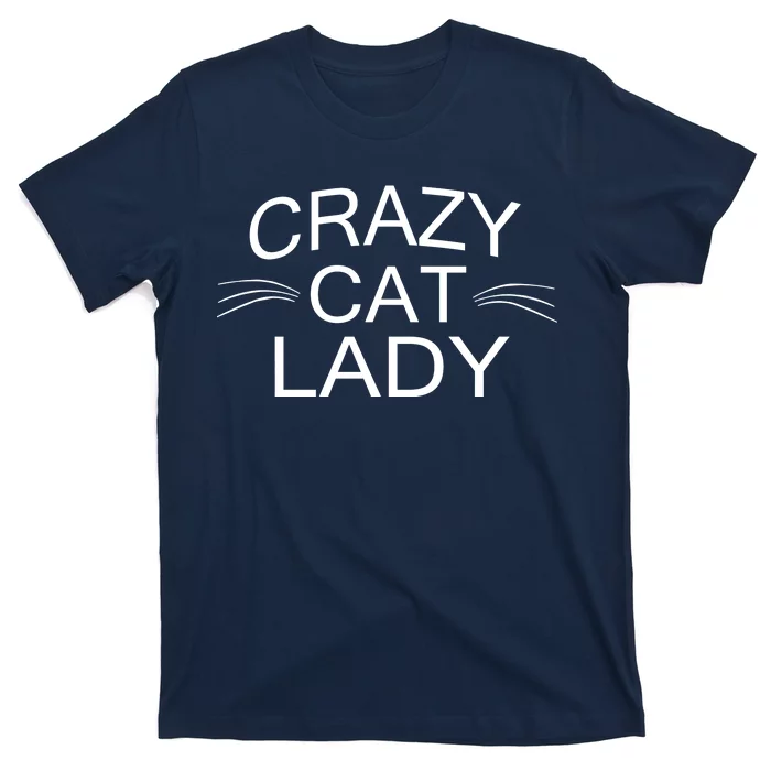 Crazy Cat Lady Whiskers T-Shirt | TeeShirtPalace