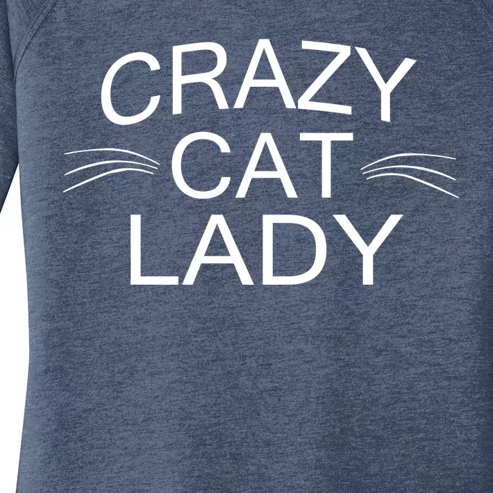 Crazy Cat Lady Whiskers Women's Perfect Tri Tunic Long Sleeve Shirt