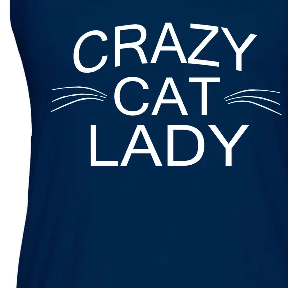 Crazy Cat Lady Whiskers Ladies Essential Flowy Tank