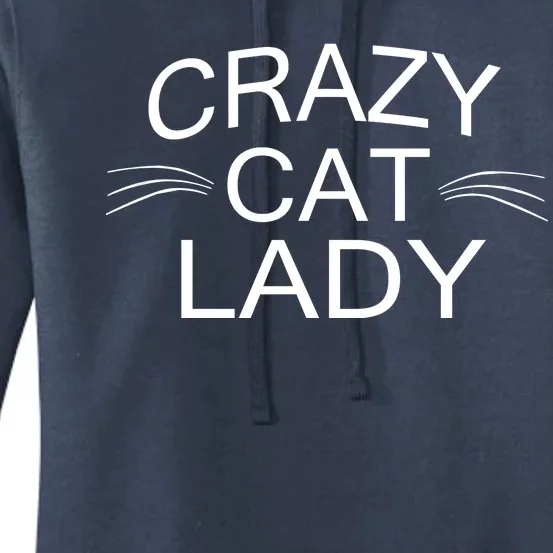 Crazy Cat Lady Whiskers Women's Pullover Hoodie