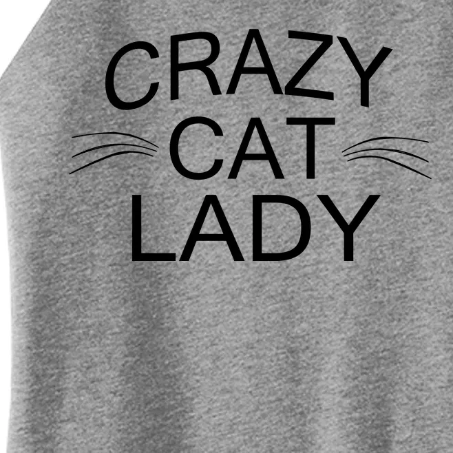 Crazy Cat Lady Whiskers Women’s Perfect Tri Rocker Tank