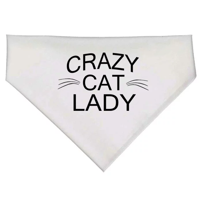 Crazy Cat Lady Whiskers USA-Made Doggie Bandana