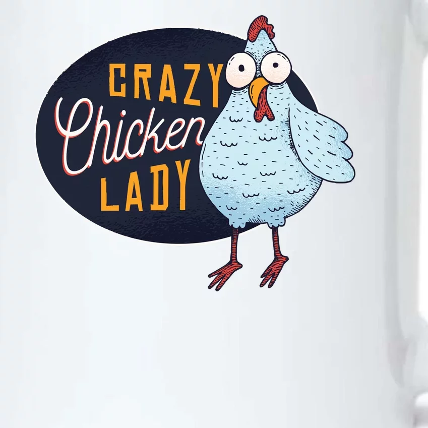 Crazy Chicken Lady Black Color Changing Mug