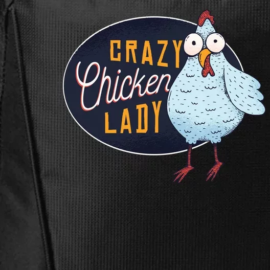 Crazy Chicken Lady City Backpack