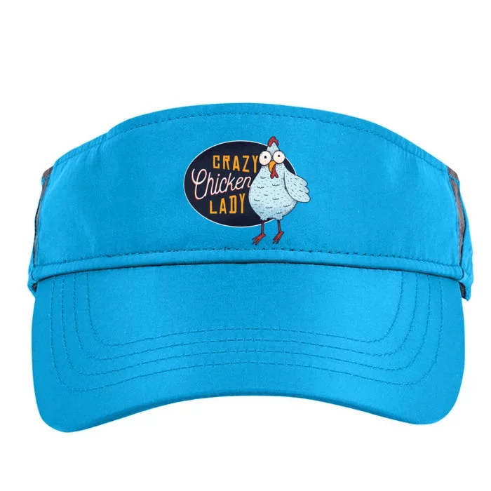 Crazy Chicken Lady Adult Drive Performance Visor