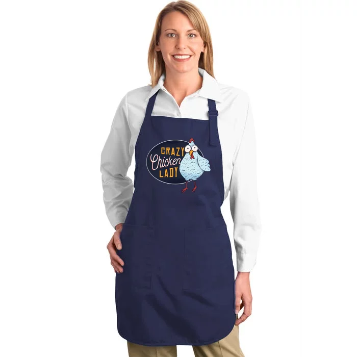 Crazy Chicken Lady Full-Length Apron With Pocket