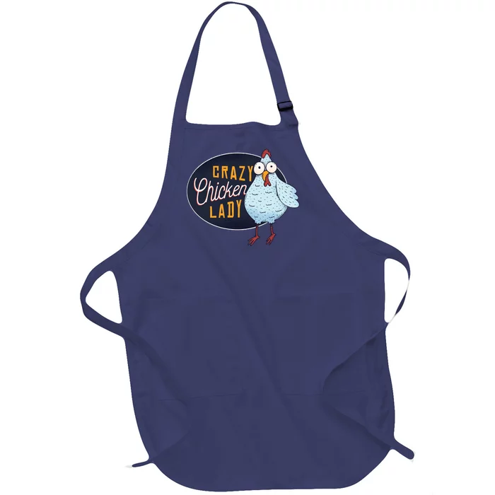 Crazy Chicken Lady Full-Length Apron With Pocket