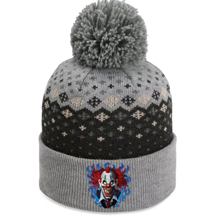 Crazy Clown The Baniff Cuffed Pom Beanie