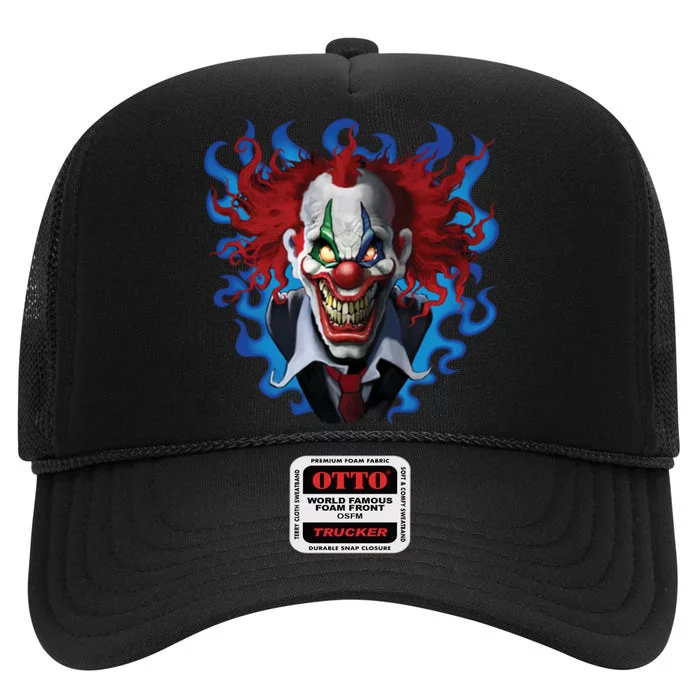 Crazy Clown High Crown Mesh Trucker Hat