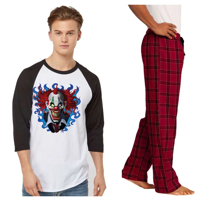 Crazy Clown Raglan Sleeve Pajama Set