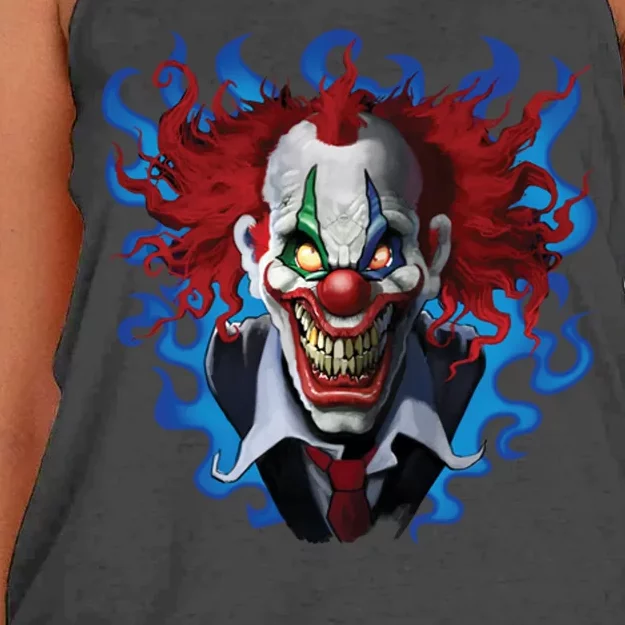 Crazy Clown Women's Knotted Racerback Tank