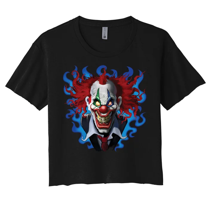 Crazy Clown Women's Crop Top Tee