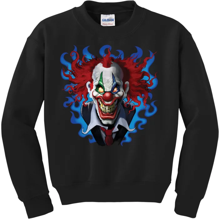 Crazy Clown Kids Sweatshirt