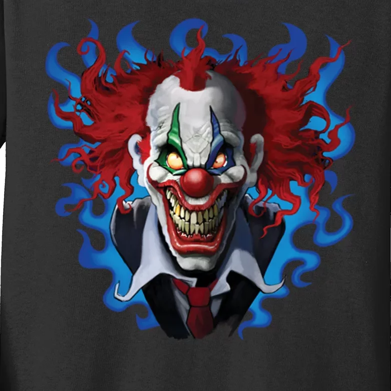 Crazy Clown Kids Long Sleeve Shirt