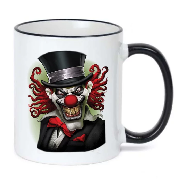 Crazy Clown Smiling Black Color Changing Mug