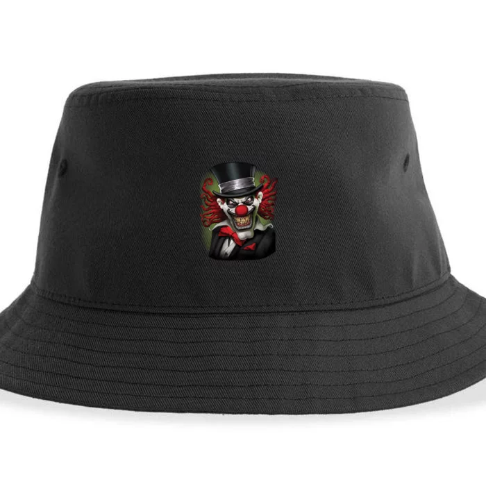 Crazy Clown Smiling Sustainable Bucket Hat