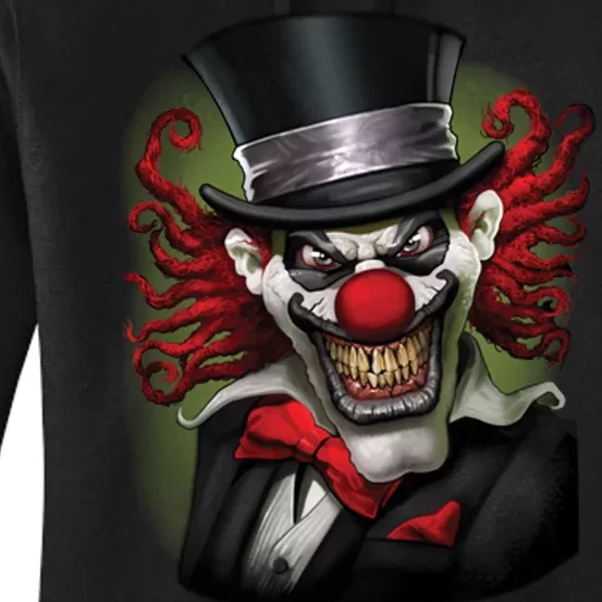 Crazy Clown Smiling Women's Pullover Hoodie