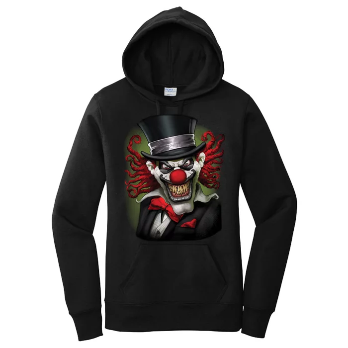 Crazy Clown Smiling Women's Pullover Hoodie