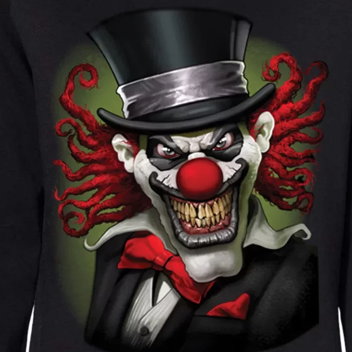 Crazy Clown Smiling Womens California Wash Sweatshirt