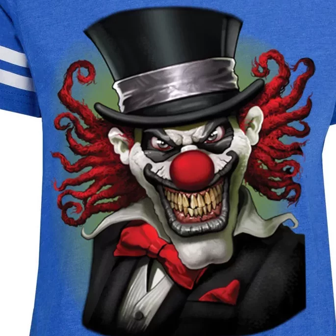 Crazy Clown Smiling Enza Ladies Jersey Football T-Shirt