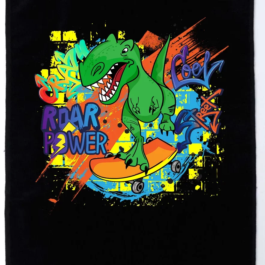 Crazy Cool Skateboarding T-Rex Platinum Collection Golf Towel