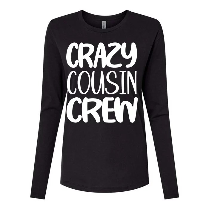 Crazy Cousin Crew Womens Cotton Relaxed Long Sleeve T-Shirt