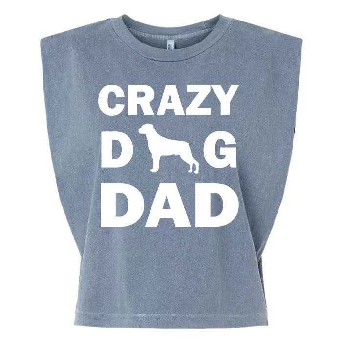 Crazy Dog Dad Garment-Dyed Women's Muscle Tee