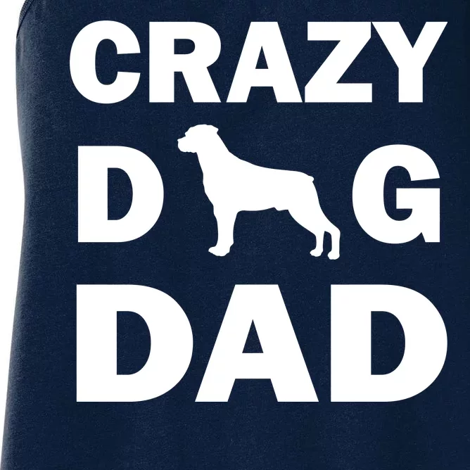 Crazy Dog Dad Women's Racerback Tank