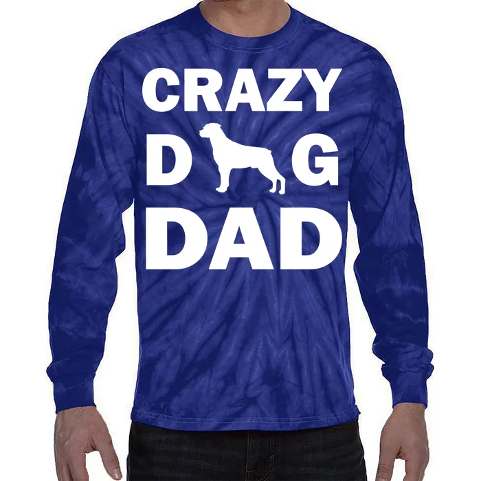 Crazy Dog Dad Tie-Dye Long Sleeve Shirt