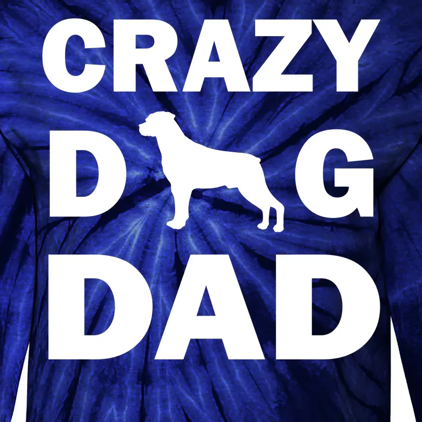 Crazy Dog Dad Tie-Dye Long Sleeve Shirt