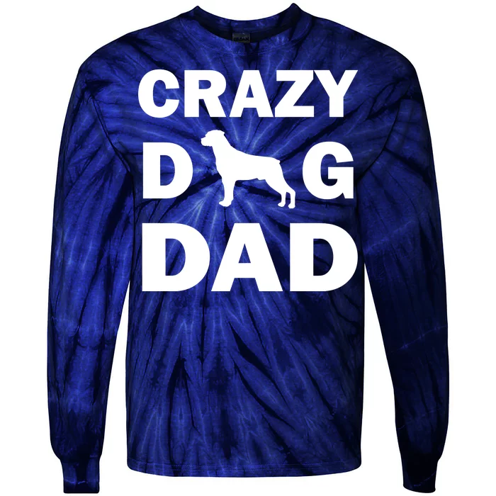 Crazy Dog Dad Tie-Dye Long Sleeve Shirt