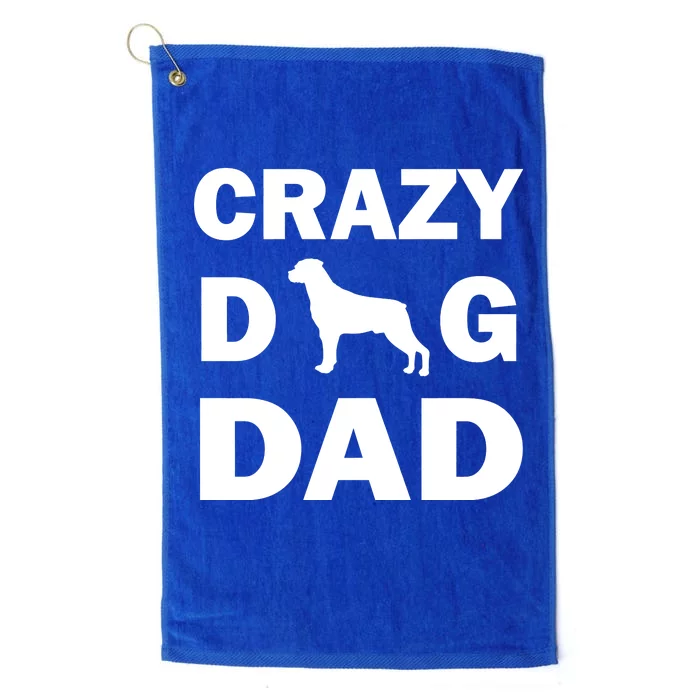 Crazy Dog Dad Platinum Collection Golf Towel