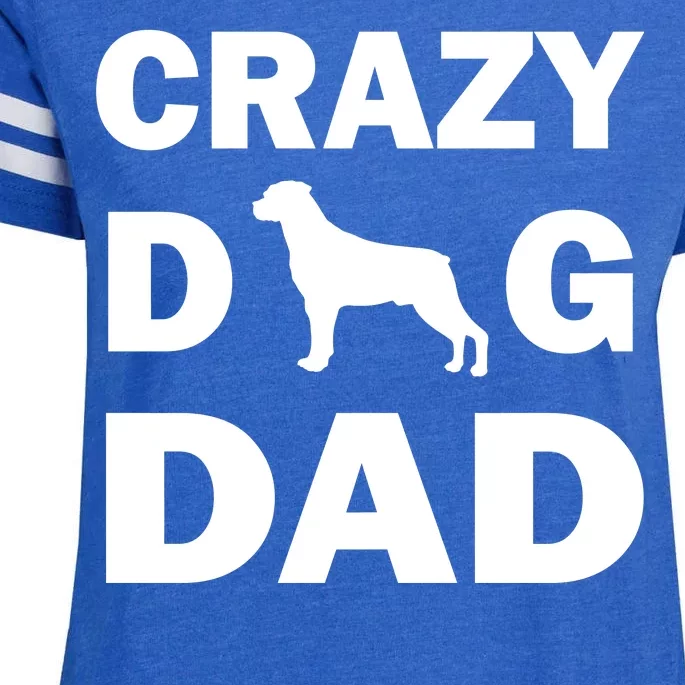 Crazy Dog Dad Enza Ladies Jersey Football T-Shirt