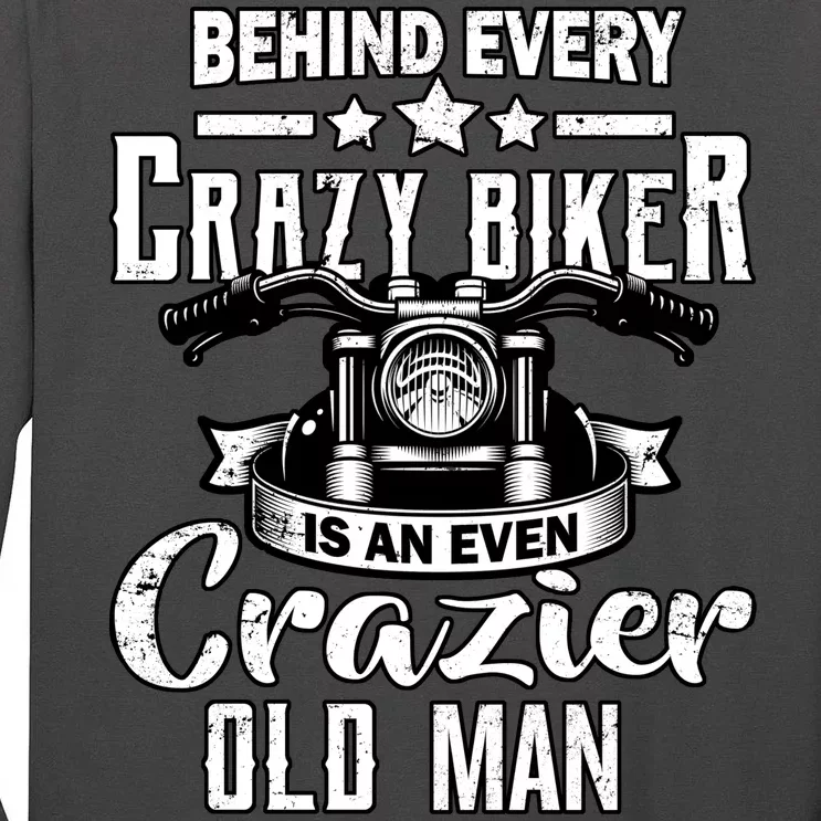 Crazy Old Biker Man Tall Long Sleeve T-Shirt