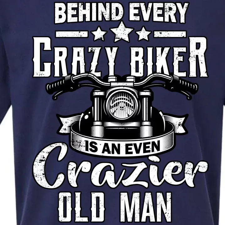 Crazy Old Biker Man Sueded Cloud Jersey T-Shirt