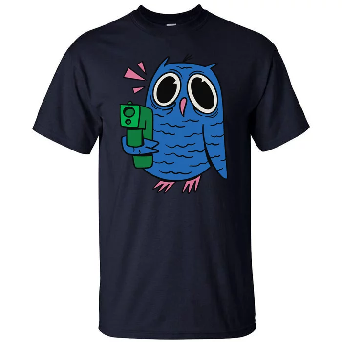 Crazy Owl Gun Tall T-Shirt