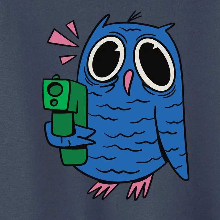 Crazy Owl Gun Toddler T-Shirt