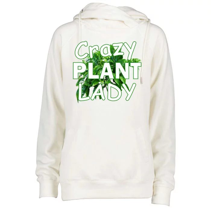 Crazy Plant Lady Womens Funnel Neck Pullover Hood