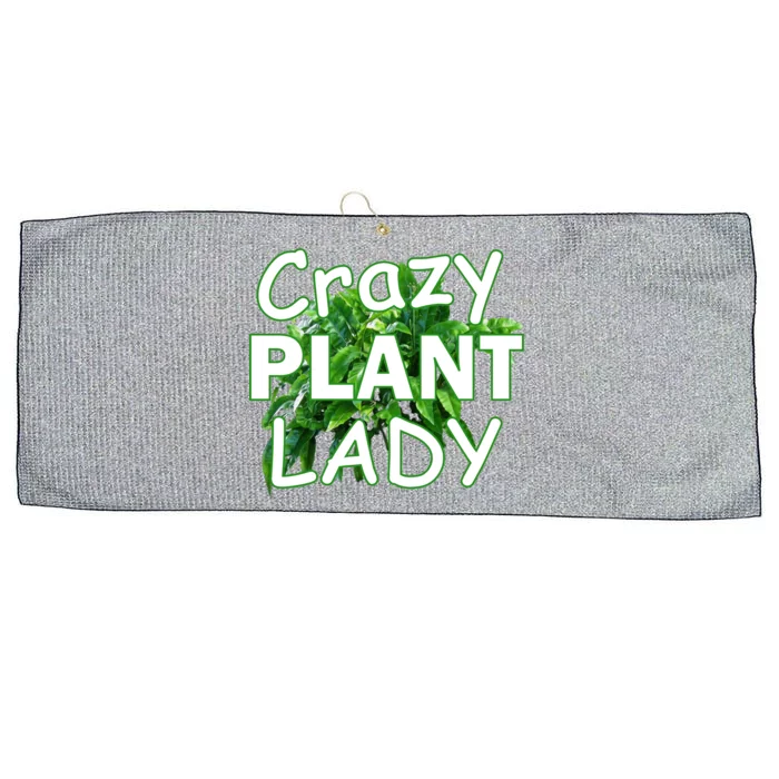 Crazy Plant Lady Large Microfiber Waffle Golf Towel