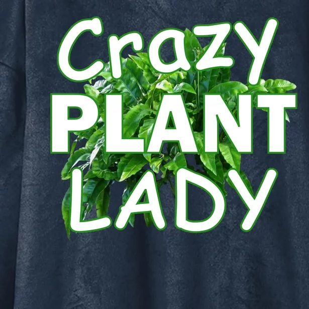 Crazy Plant Lady Hooded Wearable Blanket