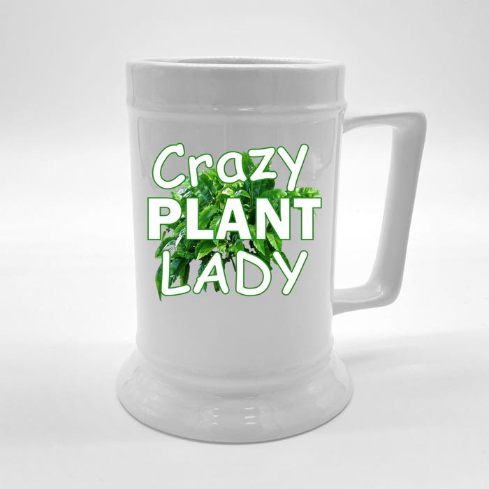 Crazy Plant Lady Front & Back Beer Stein