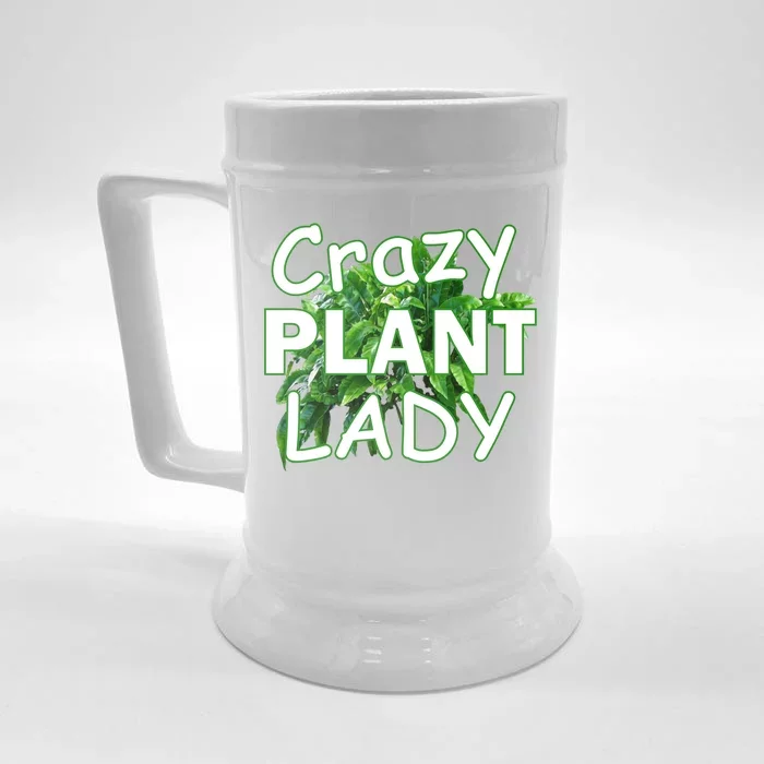 Crazy Plant Lady Front & Back Beer Stein