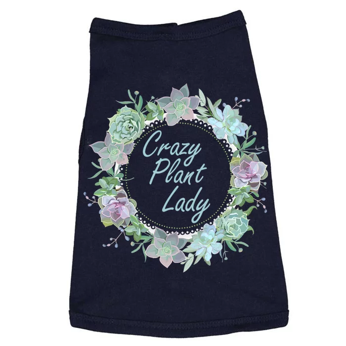 Crazy Plant Lady Floral Logo Doggie Tank