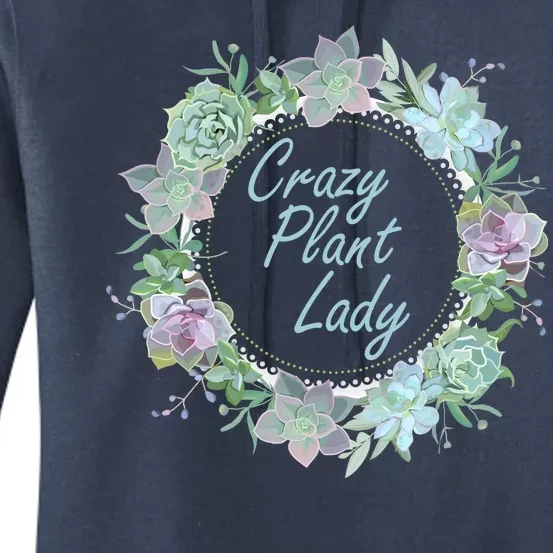 Crazy Plant Lady Floral Logo Women's Pullover Hoodie