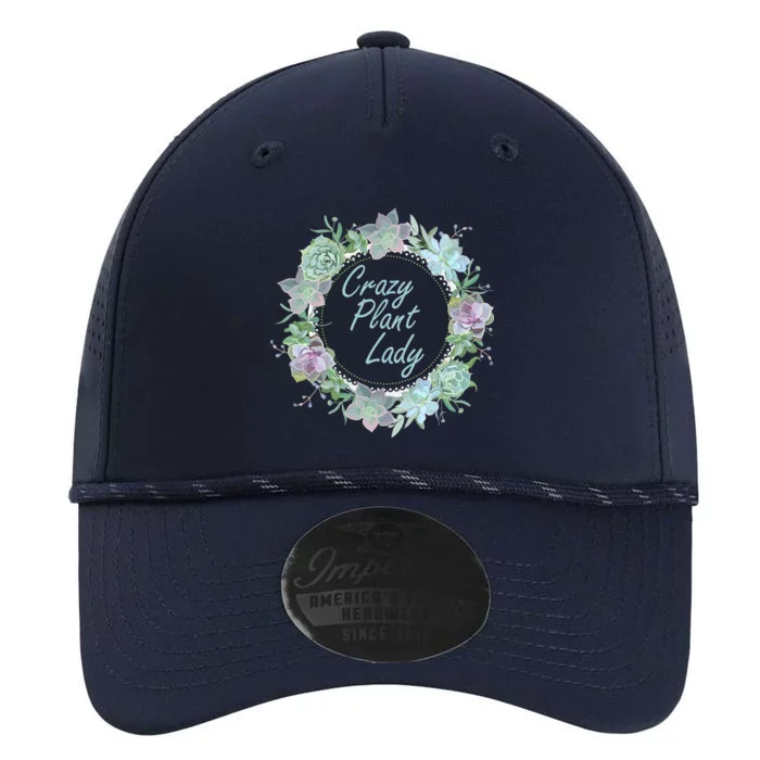 Crazy Plant Lady Floral Logo Performance The Dyno Cap