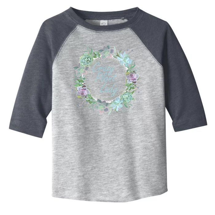 Crazy Plant Lady Floral Logo Toddler Fine Jersey T-Shirt